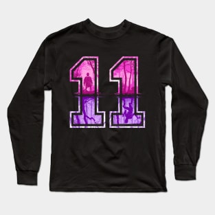 Strange Number 11 (pink-purple) Long Sleeve T-Shirt